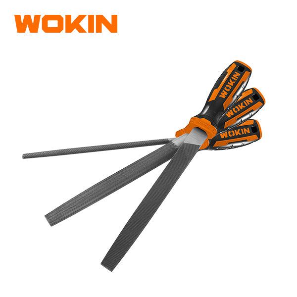 WOKIN 3PCS STEEL FILES SET 8"