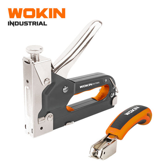 WOKIN HEAVY DUTY 3 WAY STAPLE GUN & TACKER SET(INDUSTRIAL)