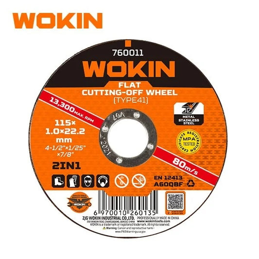 WOKIN FLAT CUTTING-OFF WHEEL (TYPE41)